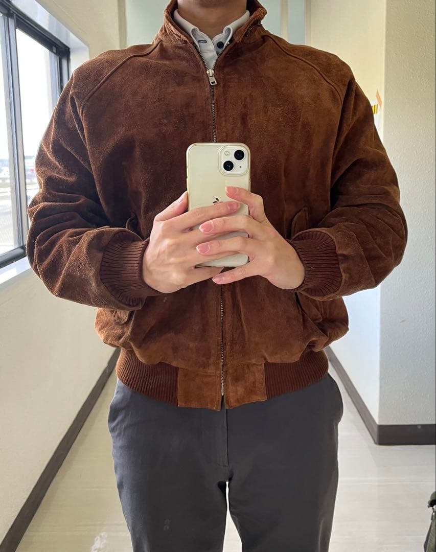 【Ralph Lauren】G9型　ハリントンジャケット　スエードレザー