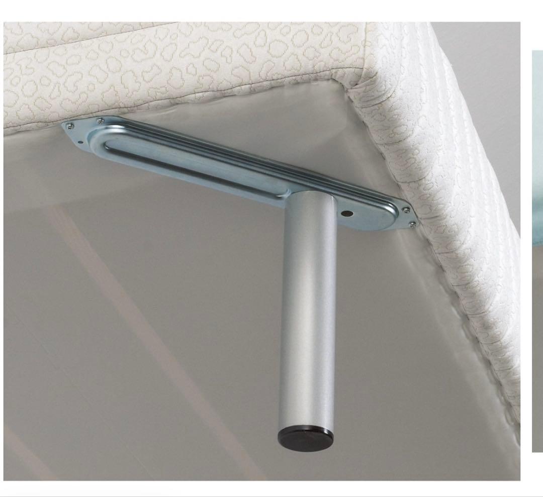 美品　France Bed 脚付きマットレスシングルベッド　ハイタイプ