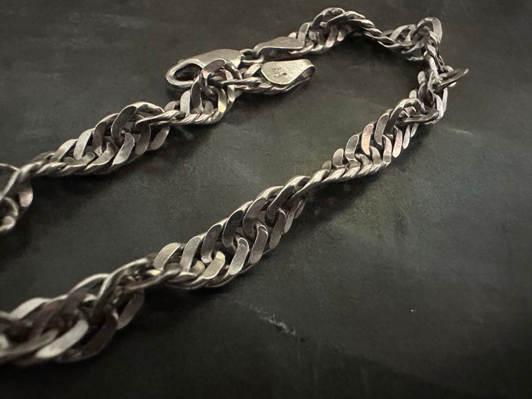 希少　ヴィンテージ　ブレスレット　アンティーク　イタリア　シルバー　925