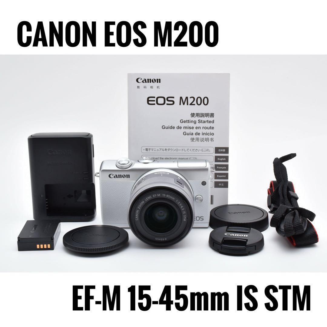 【極美品】 キヤノン CANON EOS M200 レンズキット