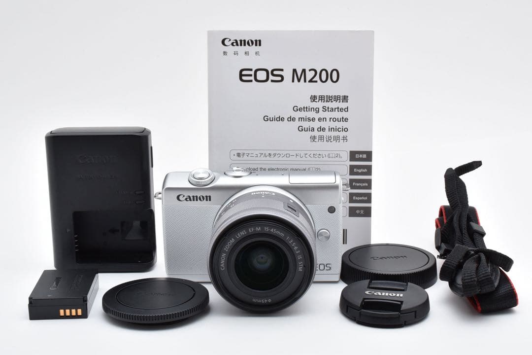 【極美品】 キヤノン CANON EOS M200 レンズキット