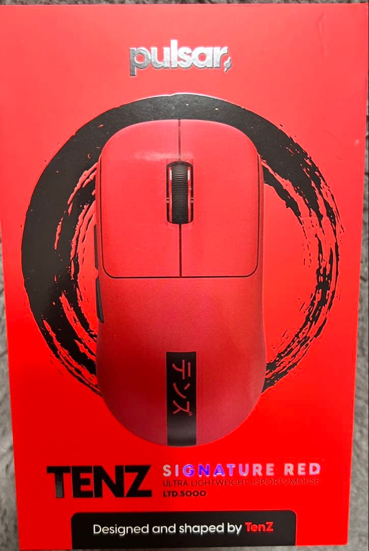 マウス・トラックボール Pulsar TenZ signature Red