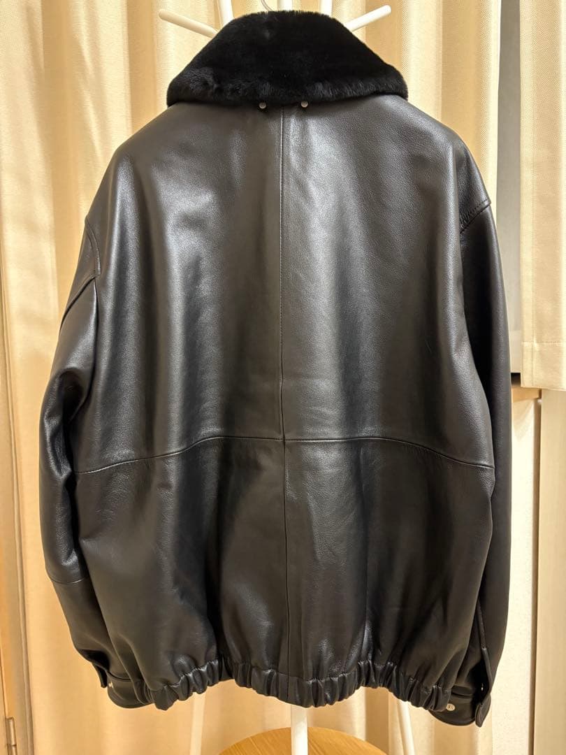 ジャケット・アウター MOUTON COLLAR SHEEP LEATHER ZIP JACKET 1