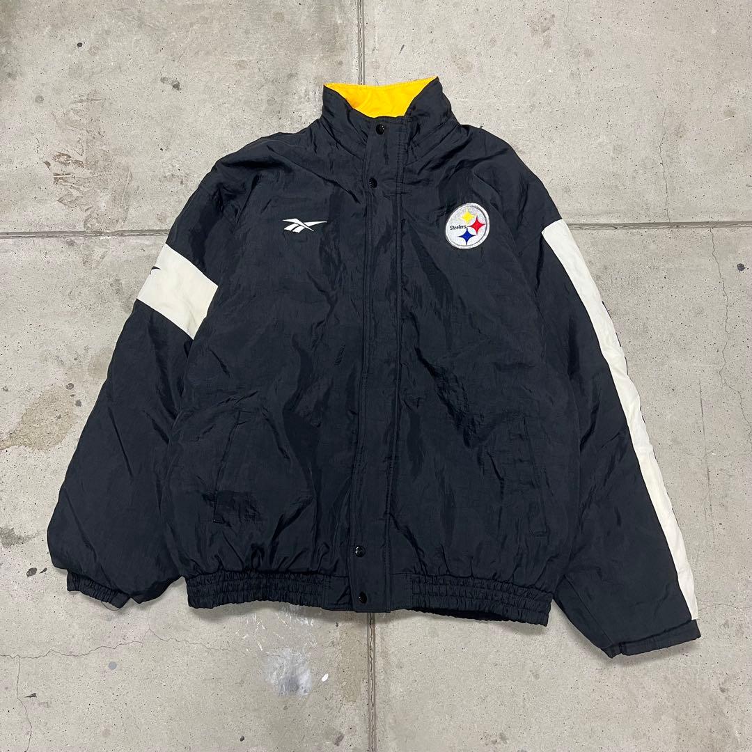 90s Reebok NFL Steelers ナイロンジャケット XL 刺繍