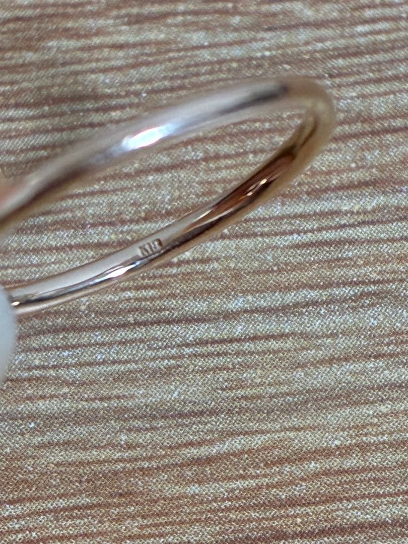 【ネココネコ】K18PG マラヤガーネットリング　10.5号