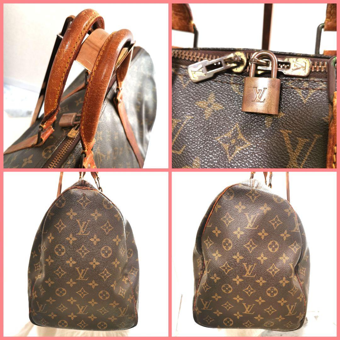 【良品】ルイヴィトン LVモノグラム ボストンバッグ50キーポル付属品