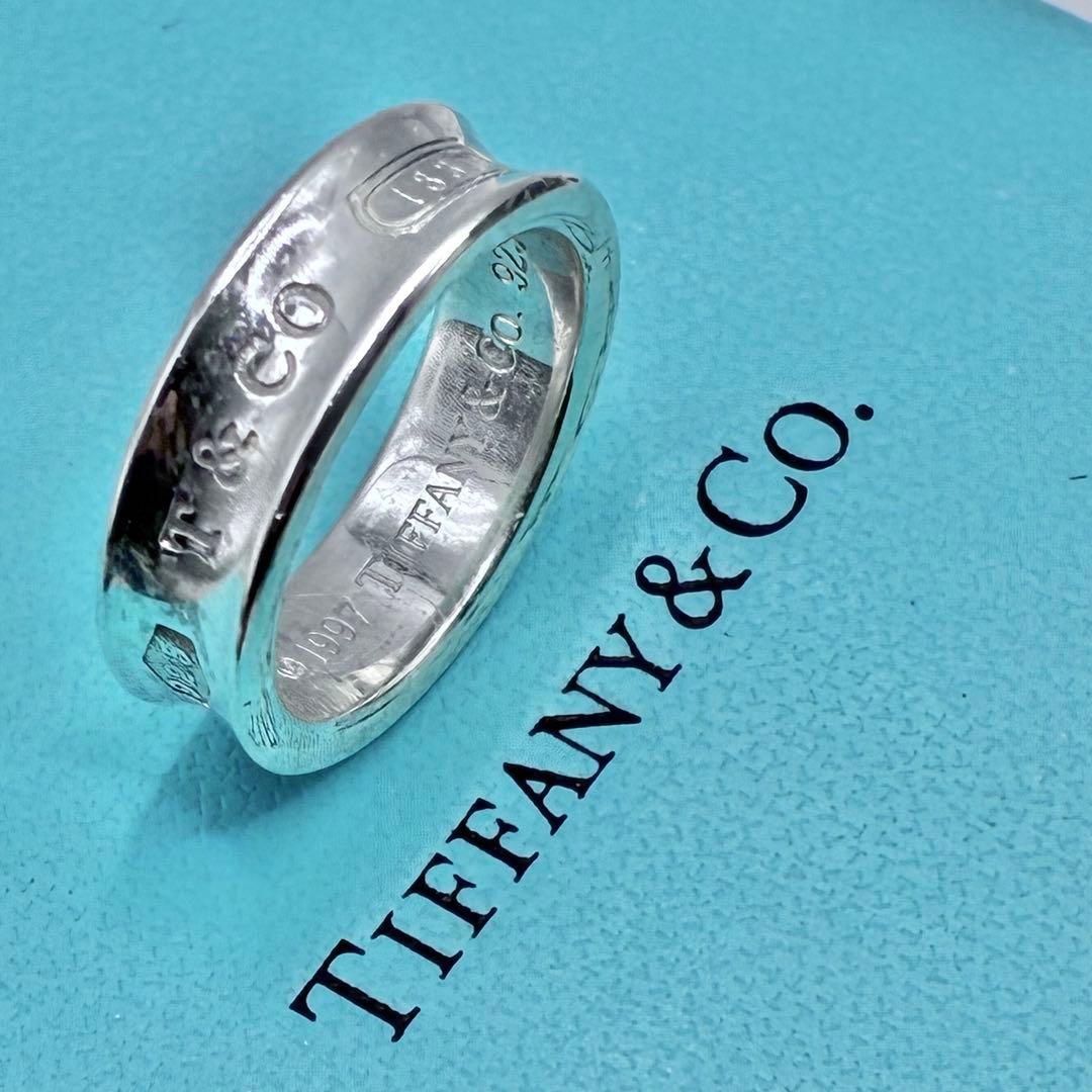 【大きいサイズ】ティファニー 20号 ナローリング シルバー 美品