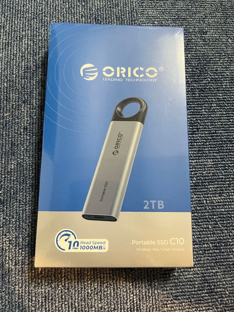 ORICO ポータブルSSD USB-C 5.2インチ2TB