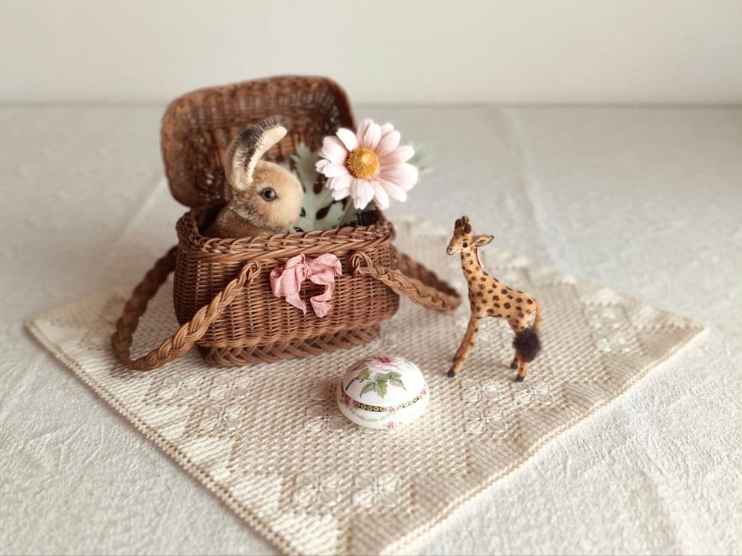 * antique doll panier ❀ * 小さなバスケット カゴ