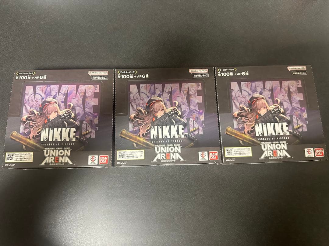 ユニオンアリーナ 勝利の女神NIKKE ニケ 3BOX 未開封テープ付(初版)