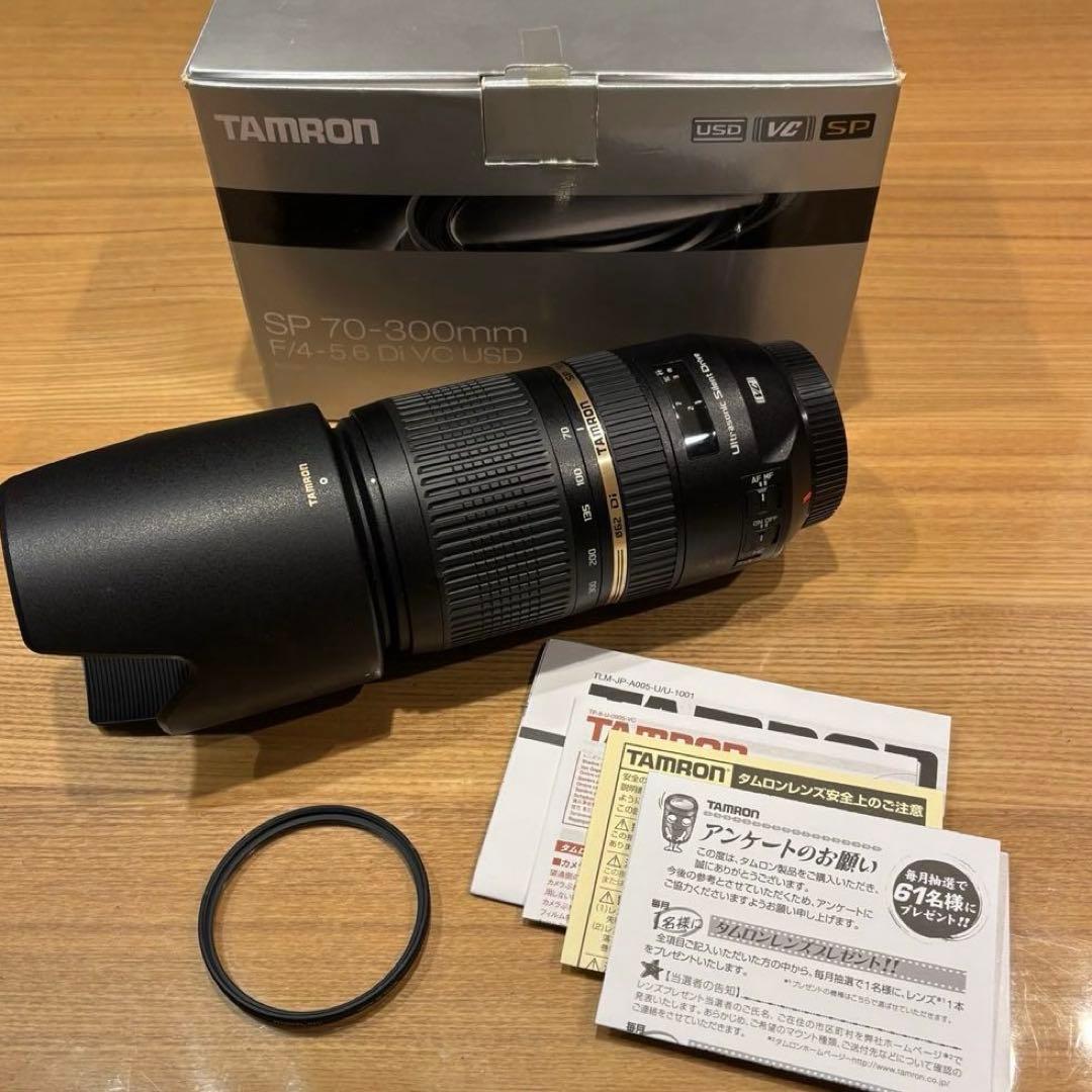 極上品　タムロン70-300mm f4-5.6 Di VC USD　Canon用