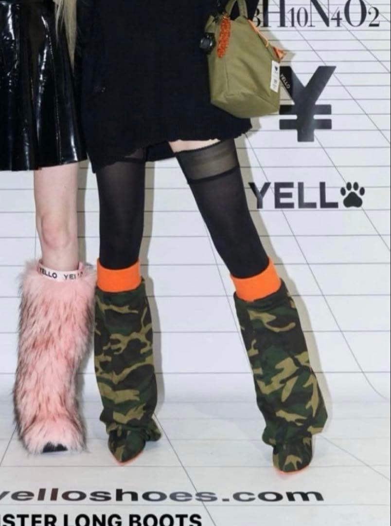 yello 迷彩 ブーツ