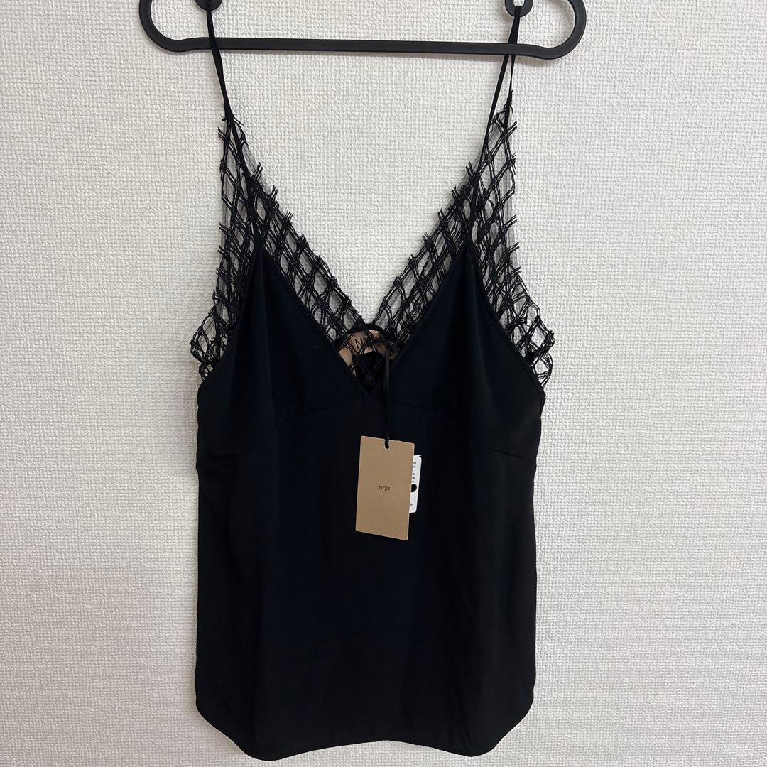 40 N°21 ヌメロヴェントゥーノ　黒　ブラック　キャミソール