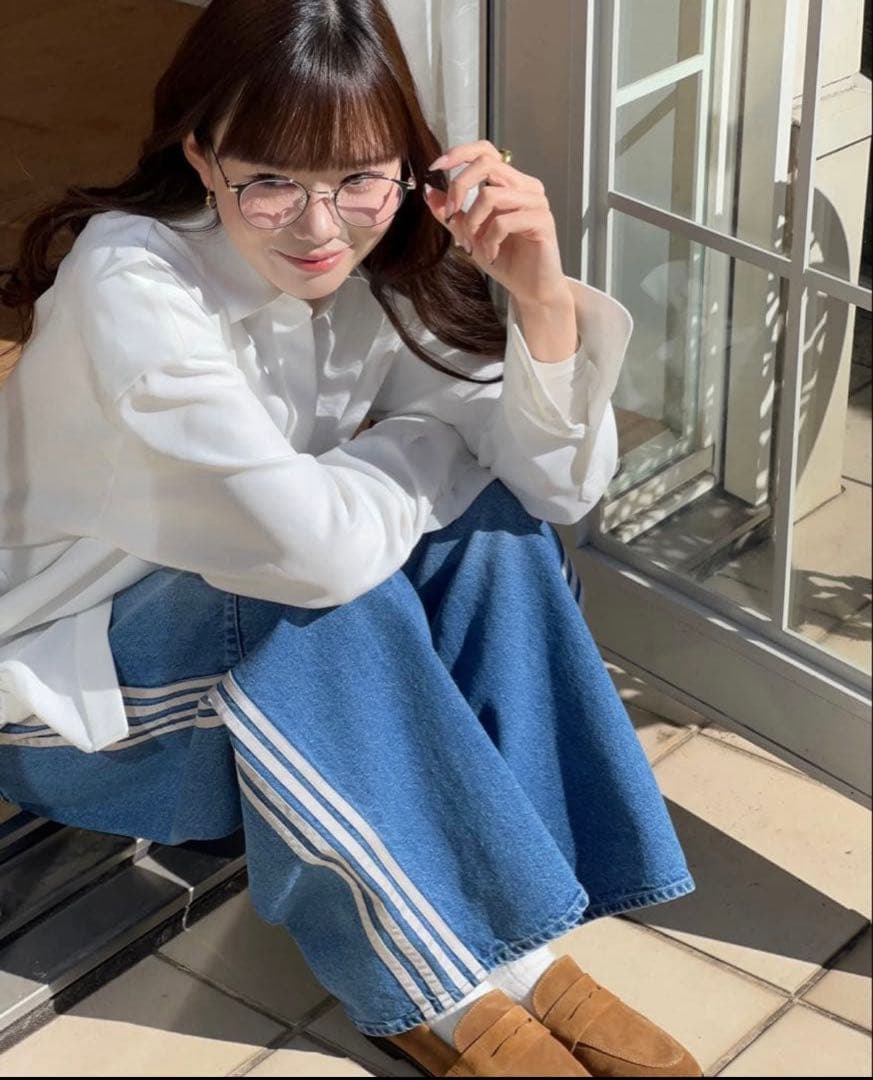 THETOE Emirates track denim pants 新品