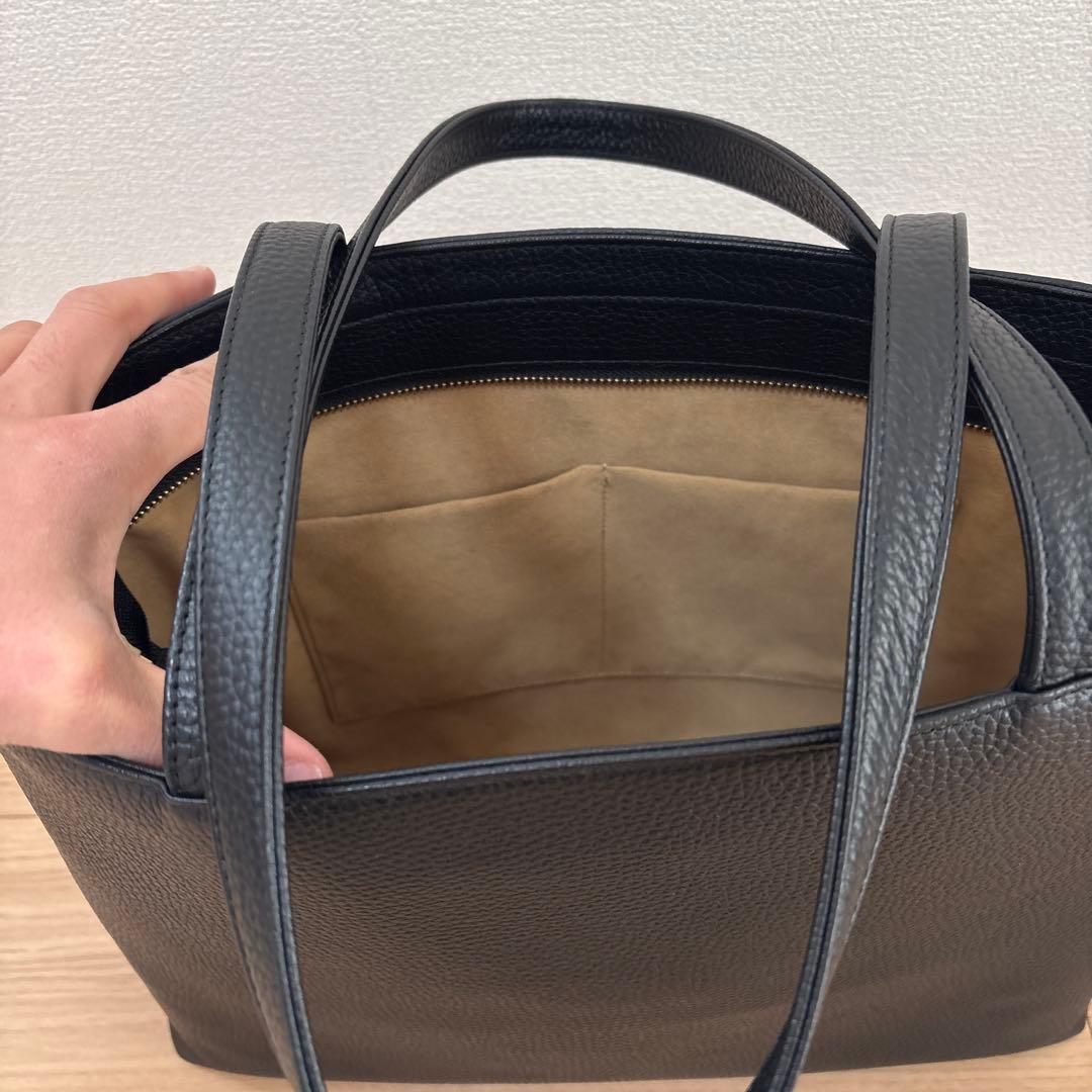 HUSH TAG 黒レザートートバッグ 姫路レザー