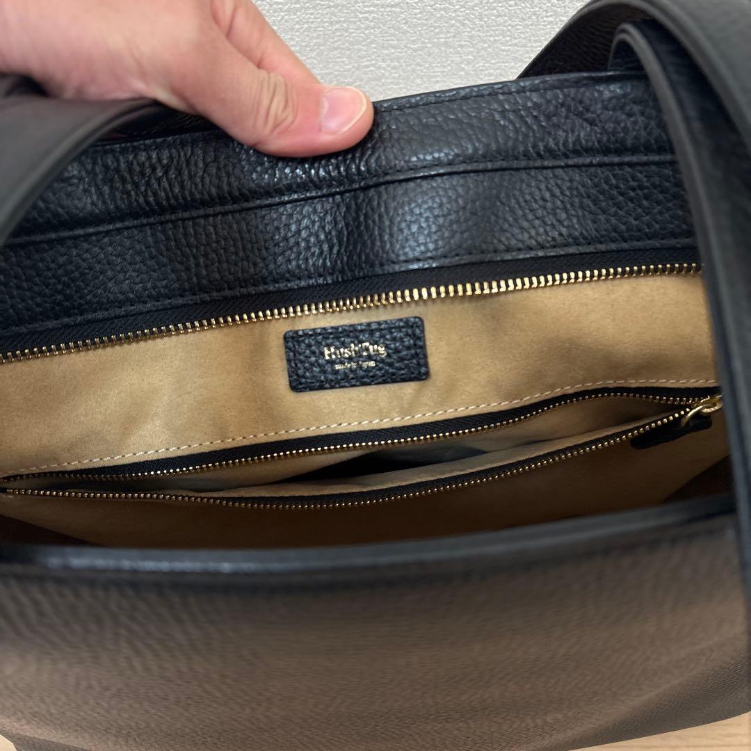 HUSH TAG 黒レザートートバッグ 姫路レザー