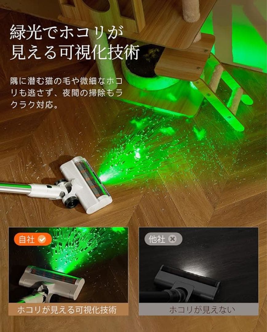 uwant V500 コードレス掃除機 自動ゴミ収集ドック✨