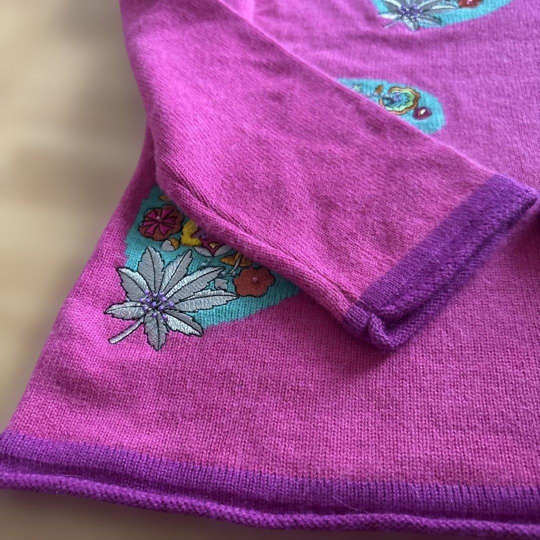 【まとめ売り】LEONARD SPORT 花柄 ペイズリー ニット ウール