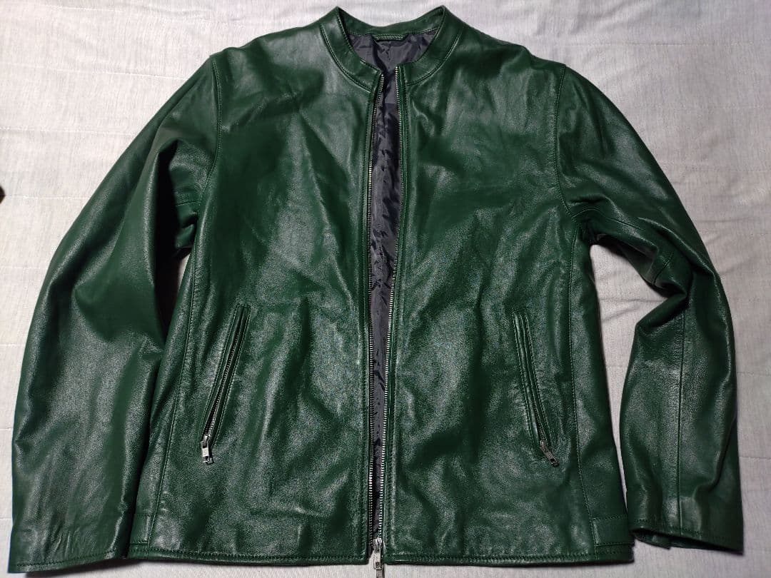 JOURNAL STANDARD ラムレザーシングルライダースジャケット　L