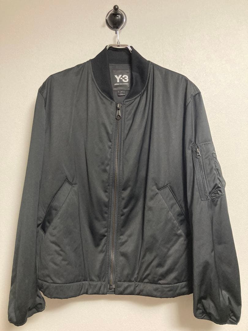 Y-3ボンバージャケットXS 爆速黒鴉 中綿 刺繍