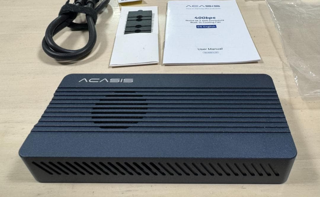 美品SSD外付けケースACASIS 40GbpsSSD TBU405Pro M1