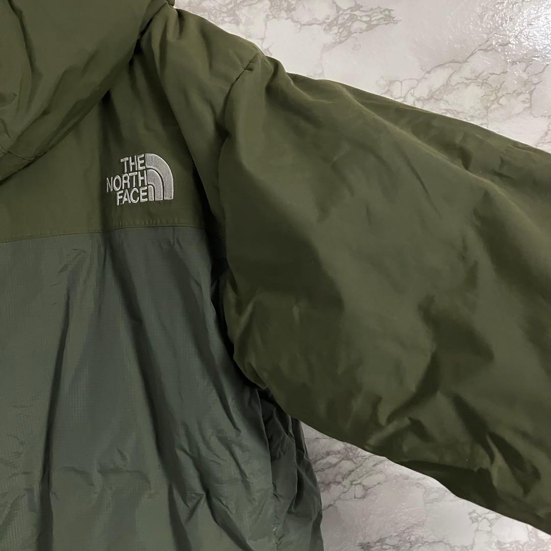 ノースフェイス　７００ＦＰ　ワンポイント刺繍　ダウンジャケット　グリーン　Ｓ