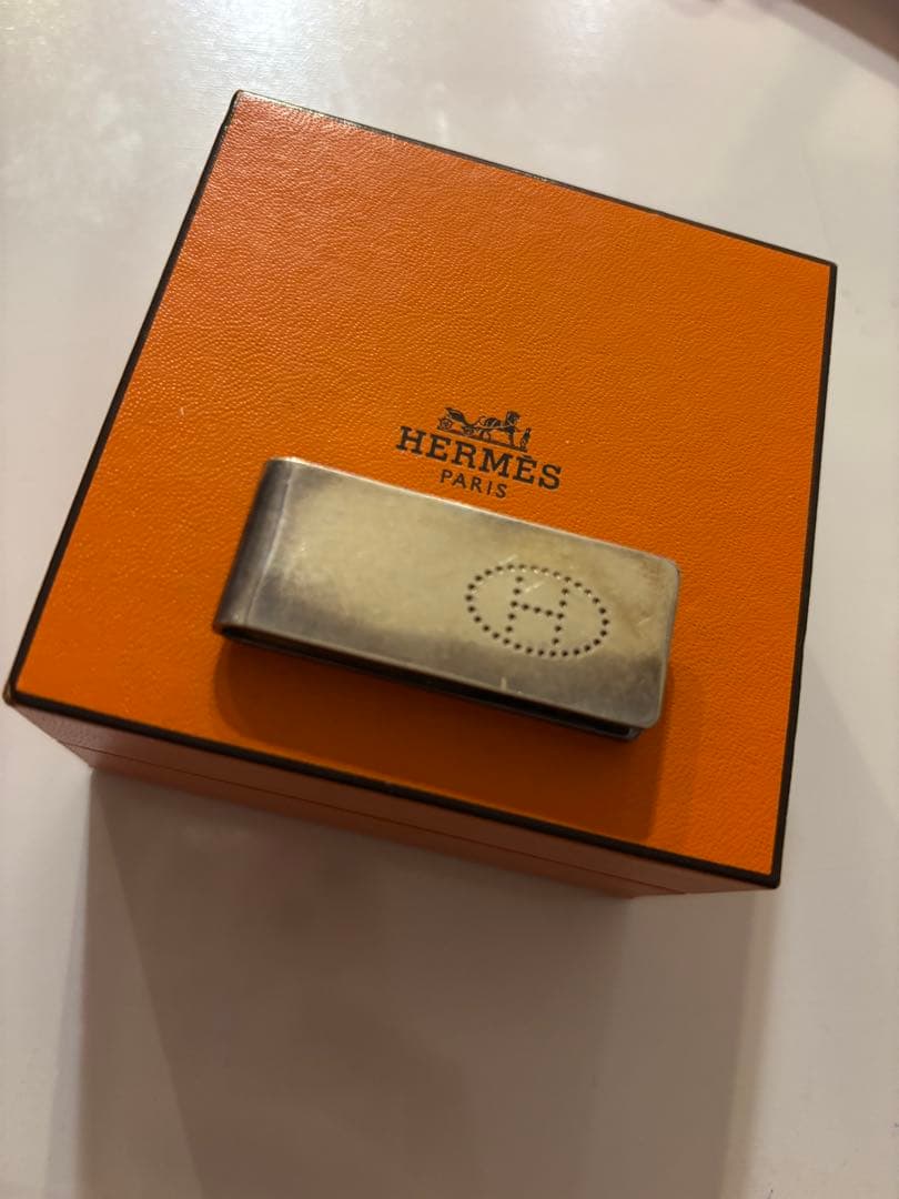 HERMES マネークリップ エブリン シルバー