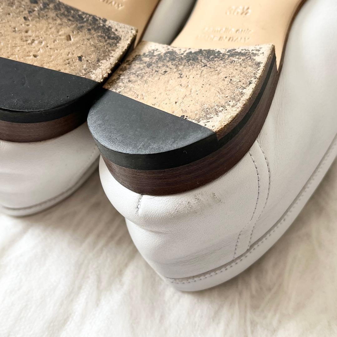 HERMES エルメス　モカシン　ロワイヤル　36.5 23.5cm ホワイト