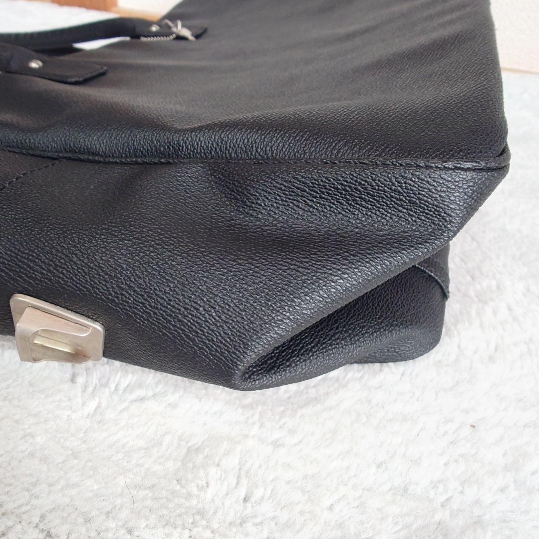 B印 吉田 ポーター ビジネス トートバッグ レザー 黒