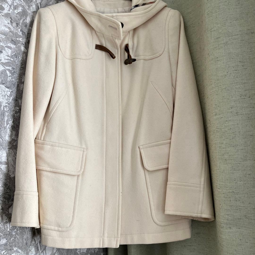 BURBERRY 150 アイボリーカシミヤウールコート
