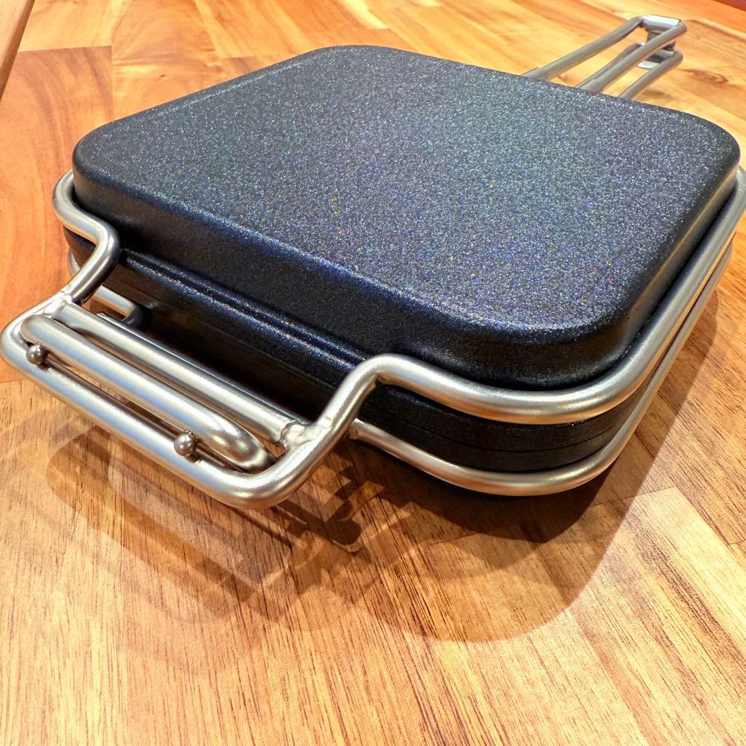 美品【家事問屋】ホットパン／ホットサンドメーカー／レシピブック付き★燕三条製