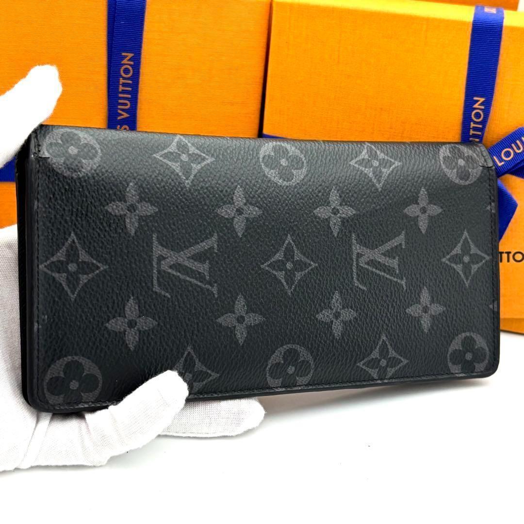☆美品☆ルイヴィトン 長財布 モノグラムエクリプス ポルトフォイユブラザ