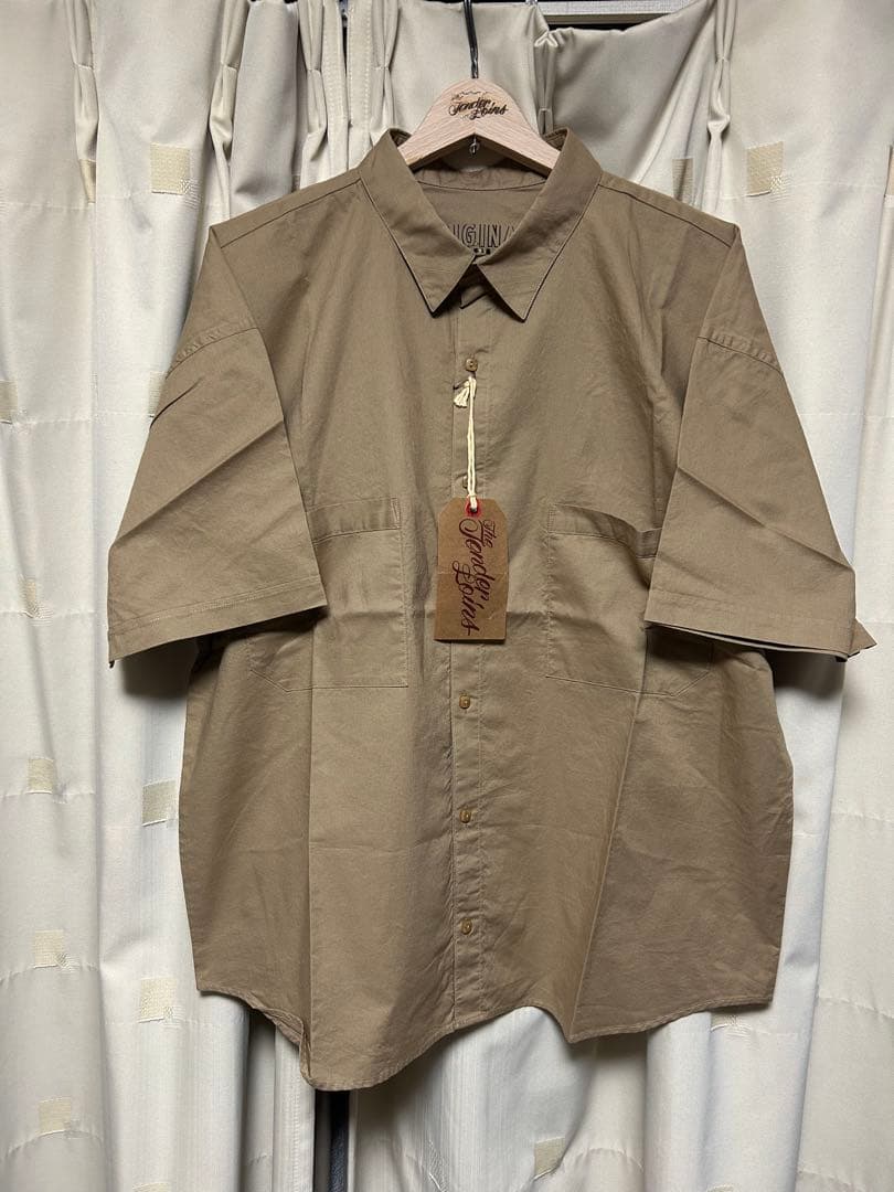 テンダーロイン COTTON SHT SOLID KHAKI M