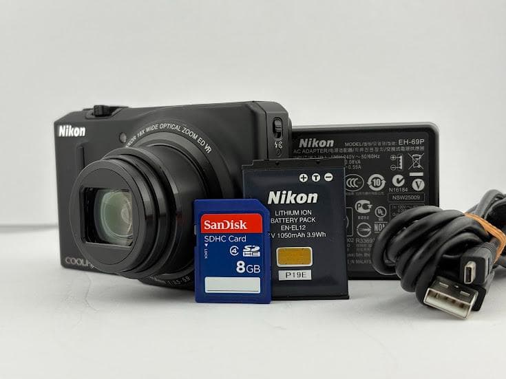 ★美品★ ニコン COOLPIX S9100 ノーブルブラック★機能良好★