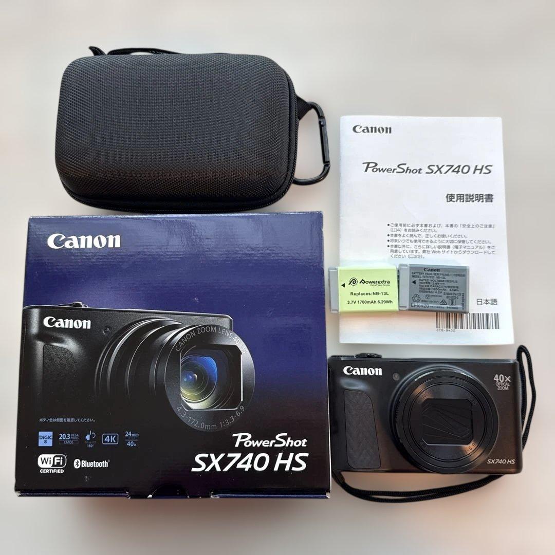 Canon PowerShot SX740 HS ケース付き　充電器なし