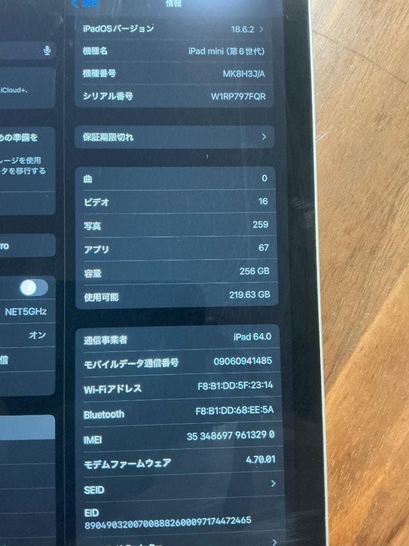 Apple iPad mini (第6世代) 256GB セルラー