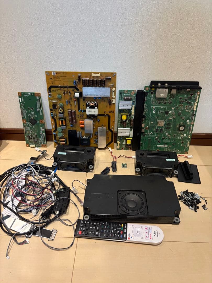 シャープ AQUOS 4T-C60CN1 基盤、内臓スピーカーセット