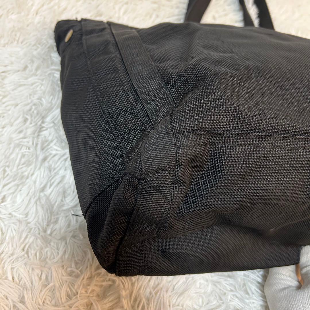 【人気✨A4可/大容量】ブリーフィング　トートバッグ　肩がけ可　ブラック　良品