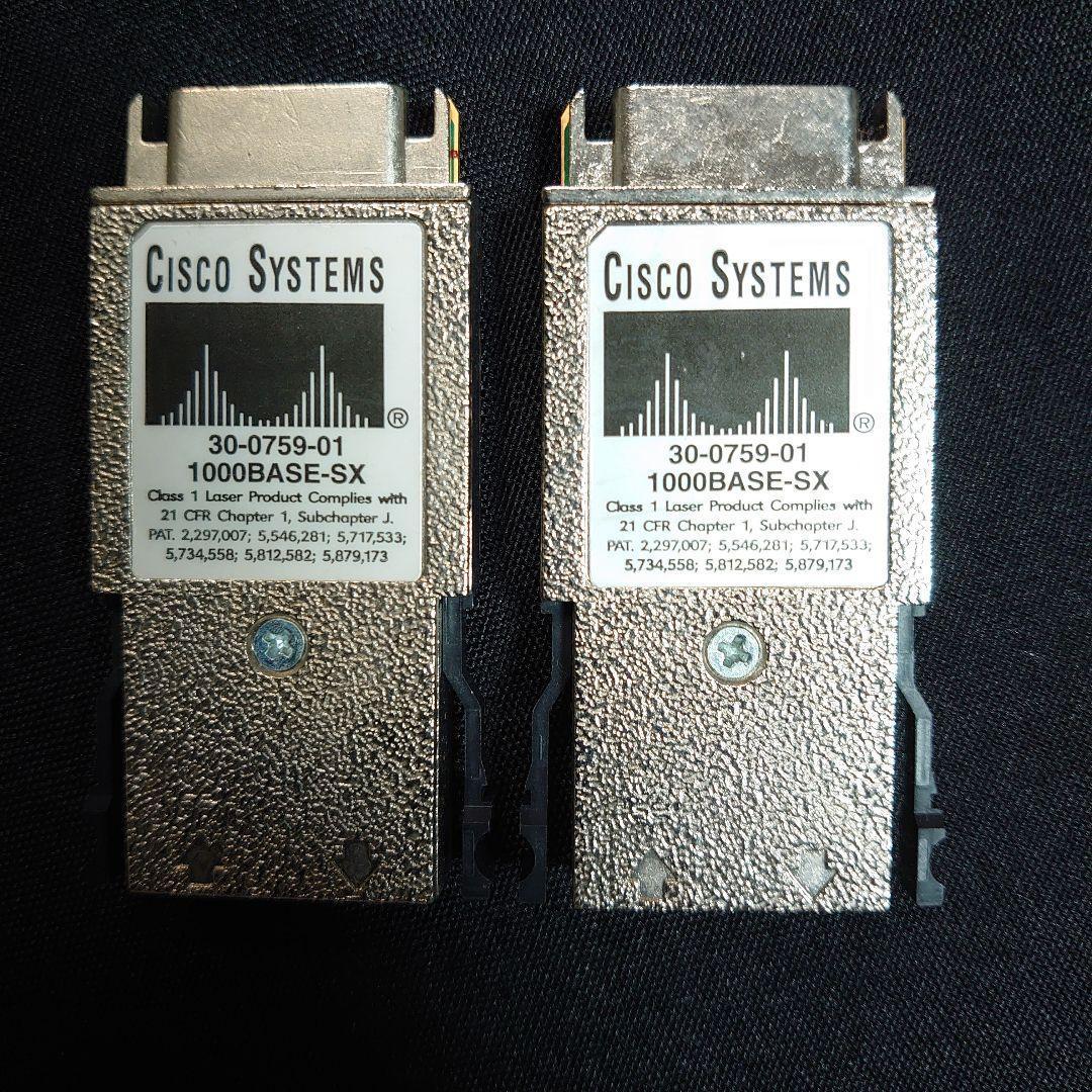 Cisco 光ファイバ トランシーバ モジュール 1000Base-SX 2個