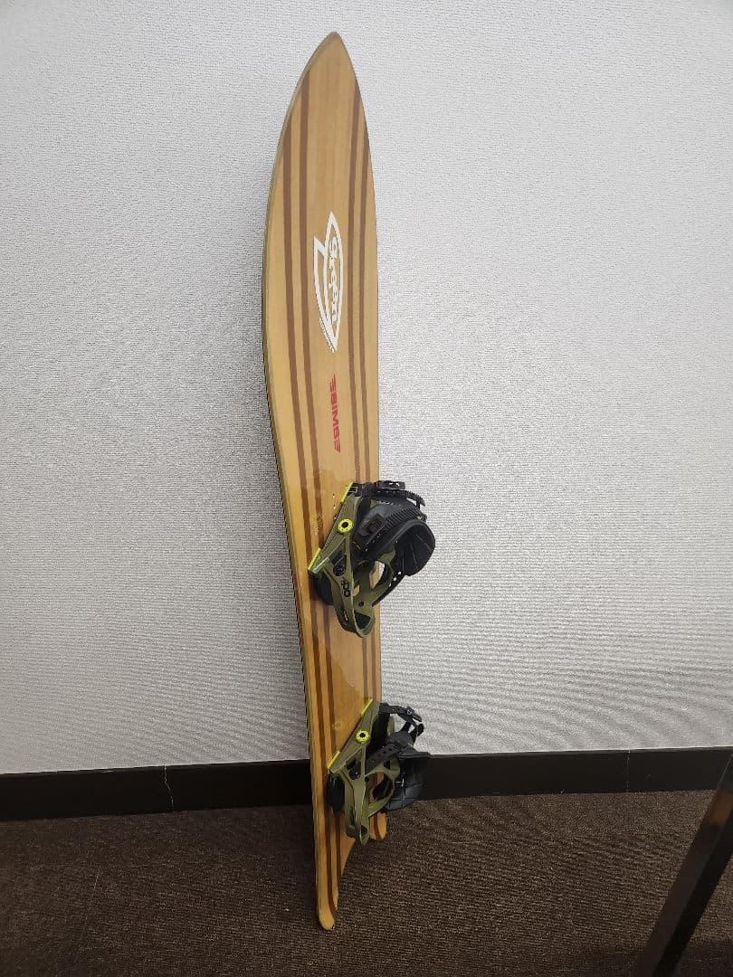 SIMS スノーボード NOWバイン付 木目調　155㎝