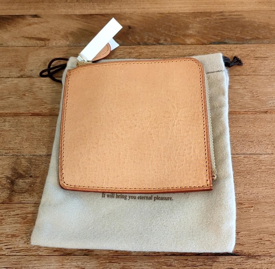 【GANZO】ミネルバナチュラルZIPパース（ナチュラル）