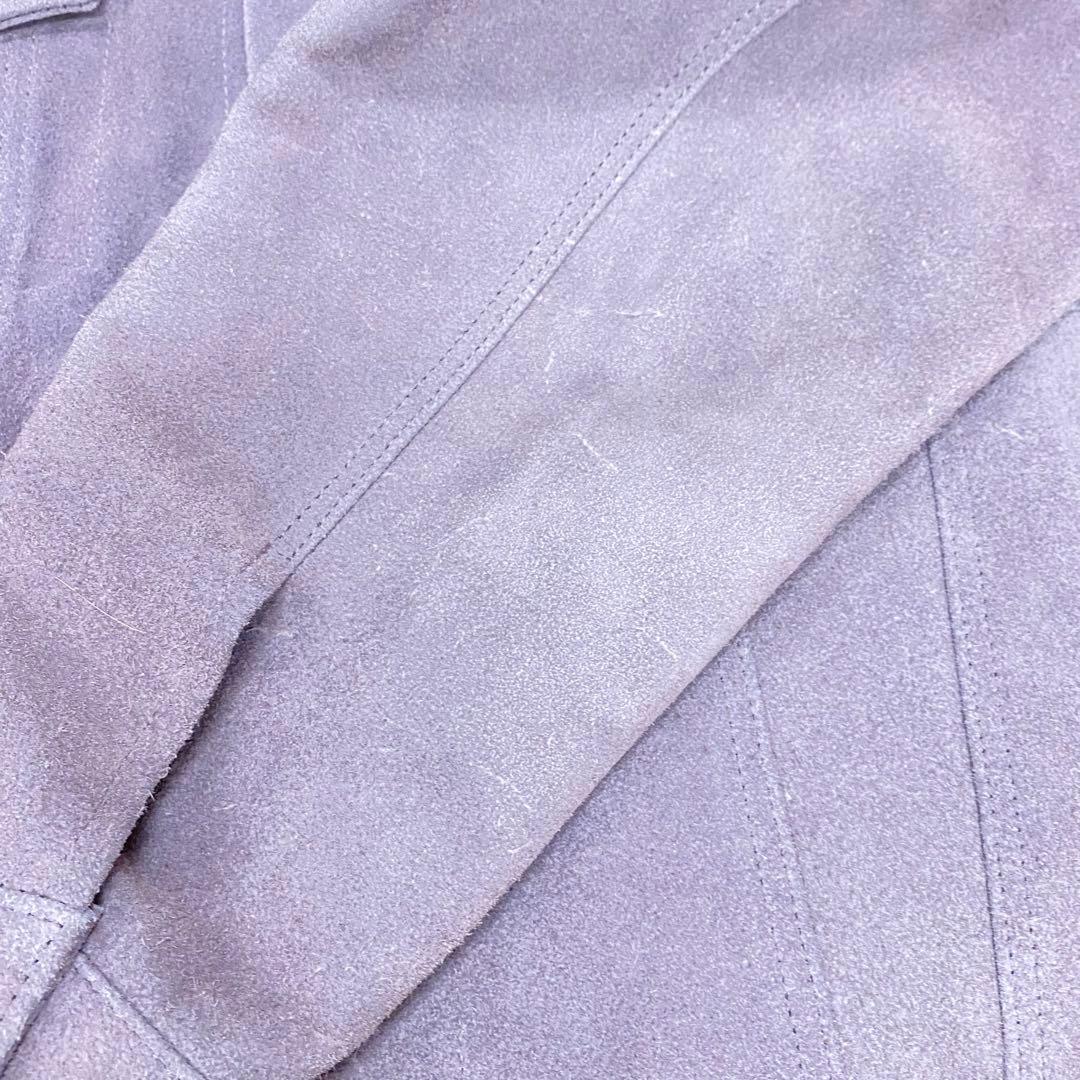 ジャケット・アウター WACKO MARIA SUEDE LEATHER TRUCKER JACKET