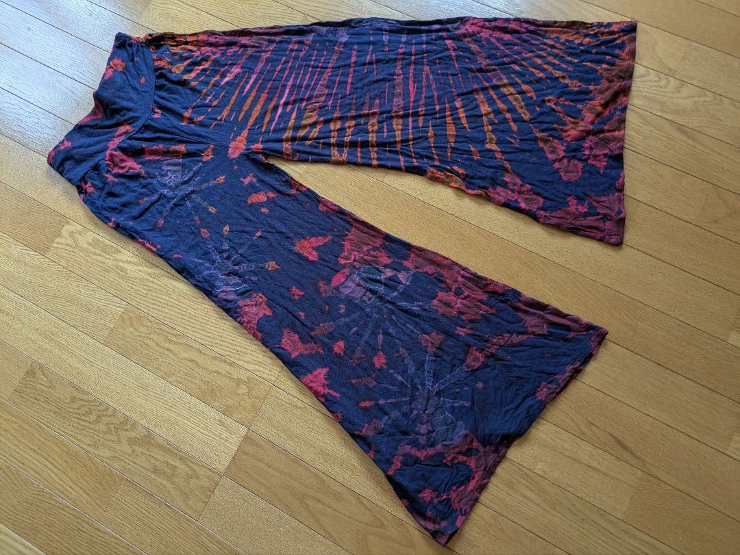 さくら『サマーセール』アジアンエスニック☆タイダイ染　ガウチョパンツ　03