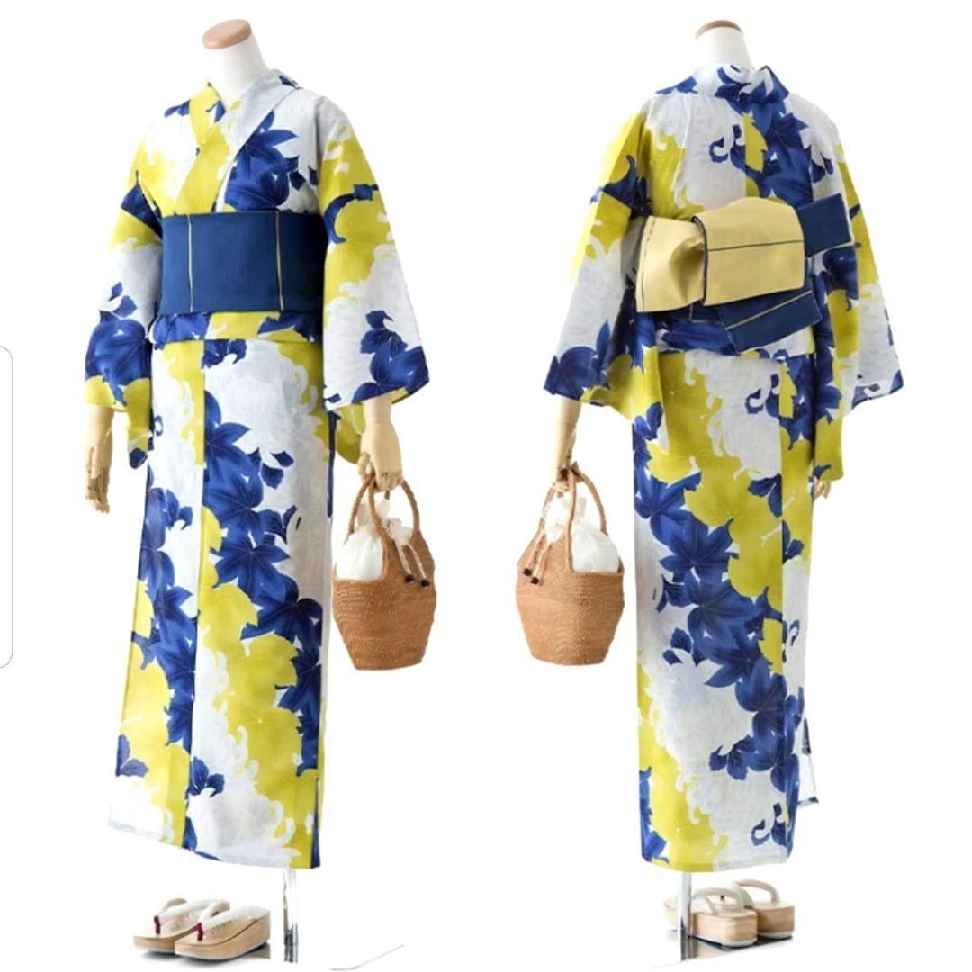 新品　定価￥41800　撫松庵　浴衣　セオアルファ　ぶしょうあん　斜め菊