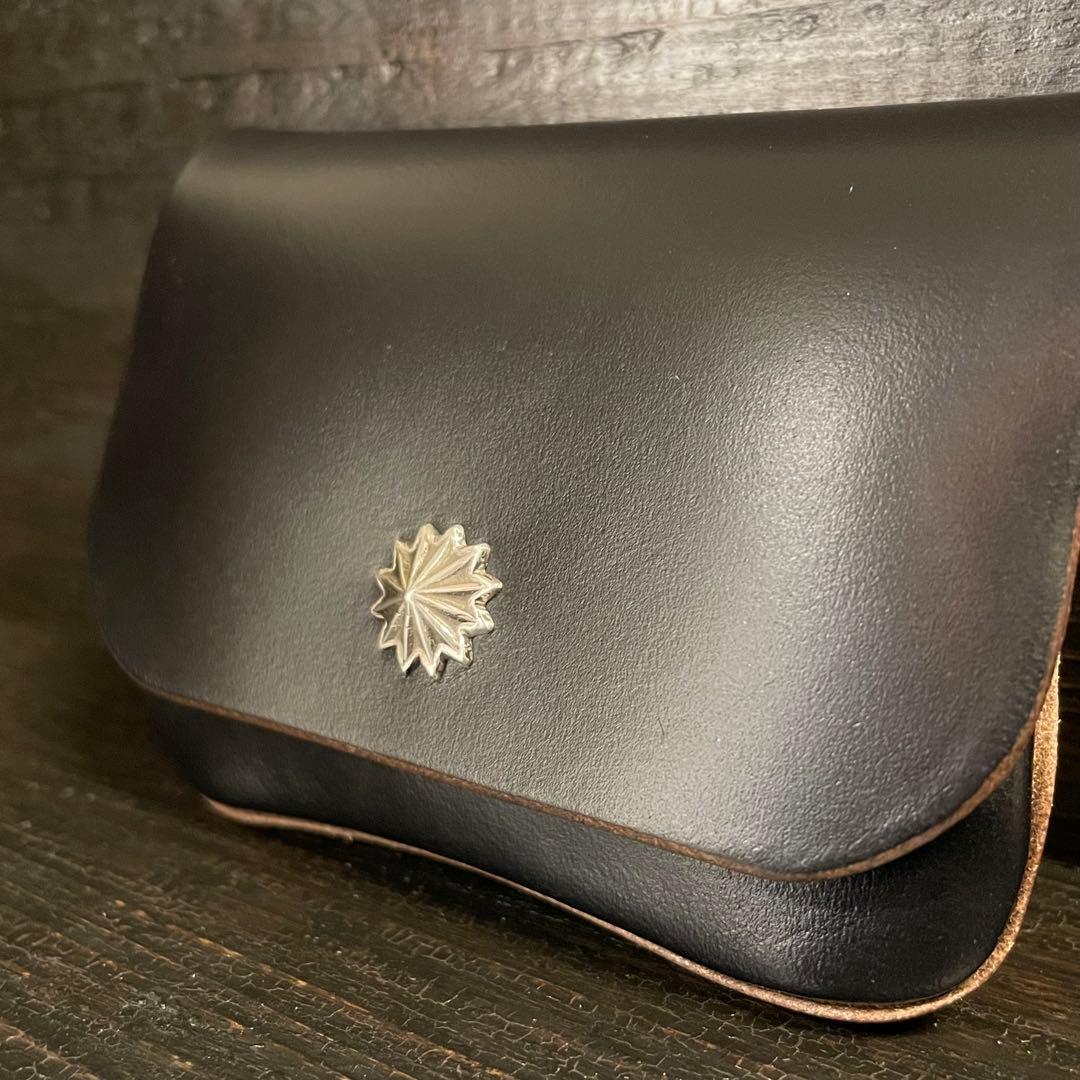 HORWEENクロムエクセル　フラップケースS コンチョカスタム　シルバー925