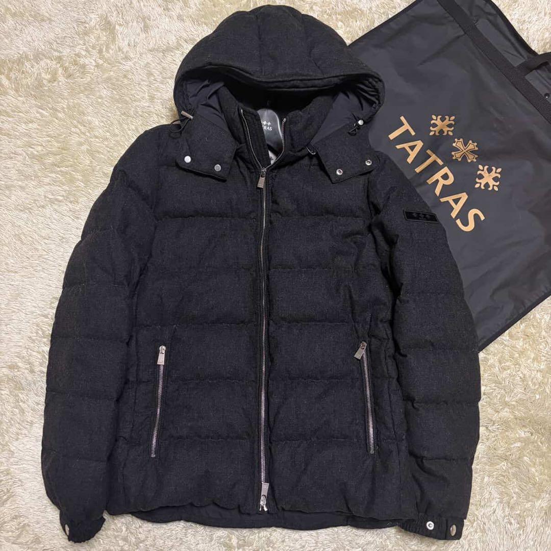 タトラス ERCOLE カシミヤ ダウンジャケット ダークグレー 03 L