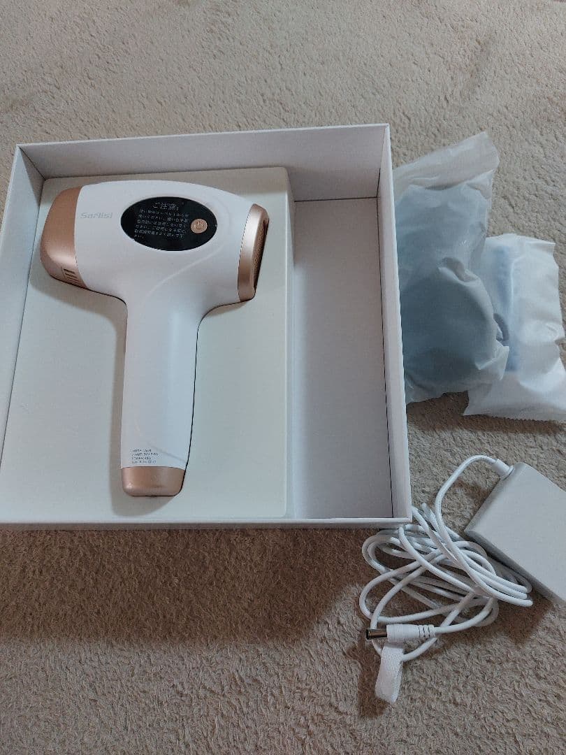 Sarlisi IPL光脱毛器 ホワイト/ゴールド 充電器付き