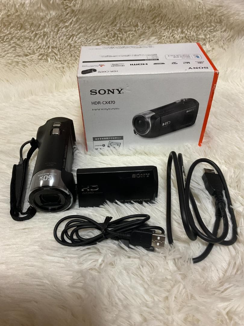【簡易動作確認済】SONY HDR-CX470 ビデオカメラ ブラック