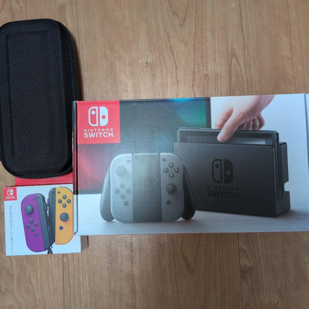 Nintendo Switch 本体 紫/黄色 Joy-Con 付属