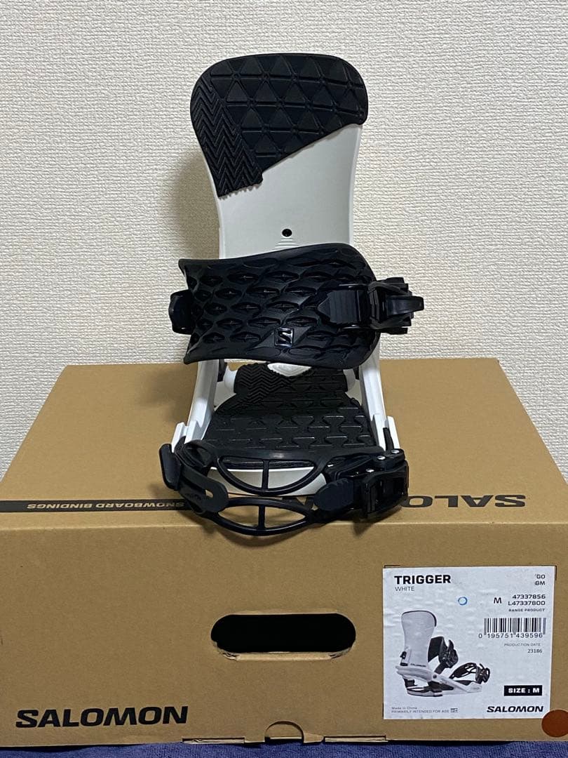 【未使用】SALOMON TRIGGER ビンディング M ホワイト/ブラック